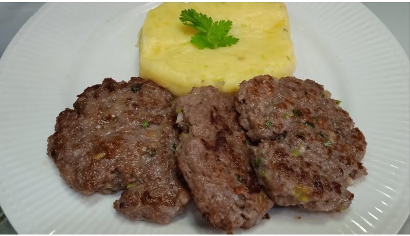 Tortitas de carne c/pure